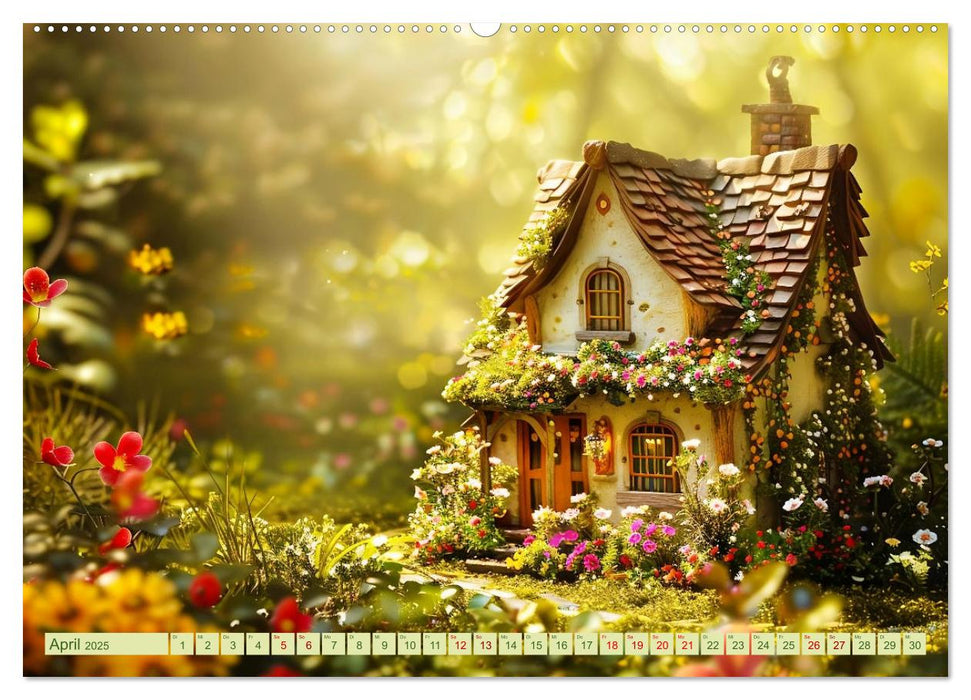 Das kleine Häuschen im Wald (CALVENDO Premium Wandkalender 2025)