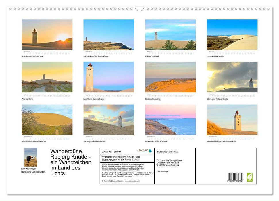 Wanderdüne Rubjerg Knude - ein Wahrzeichen im Land des Lichts (CALVENDO Wandkalender 2025)