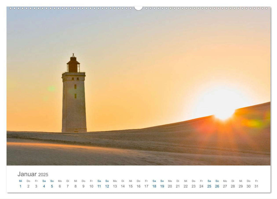 Wanderdüne Rubjerg Knude - ein Wahrzeichen im Land des Lichts (CALVENDO Premium Wandkalender 2025)