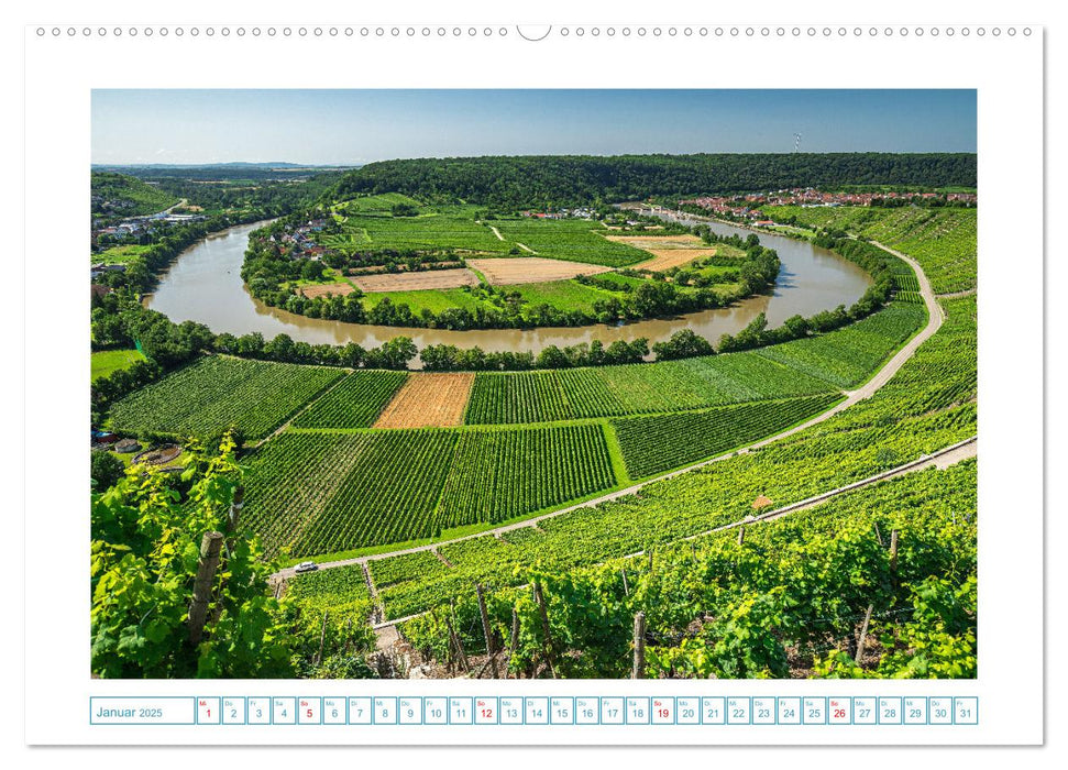 Naturwunder - Deutschlands Flussschleifen (CALVENDO Premium Wandkalender 2025)