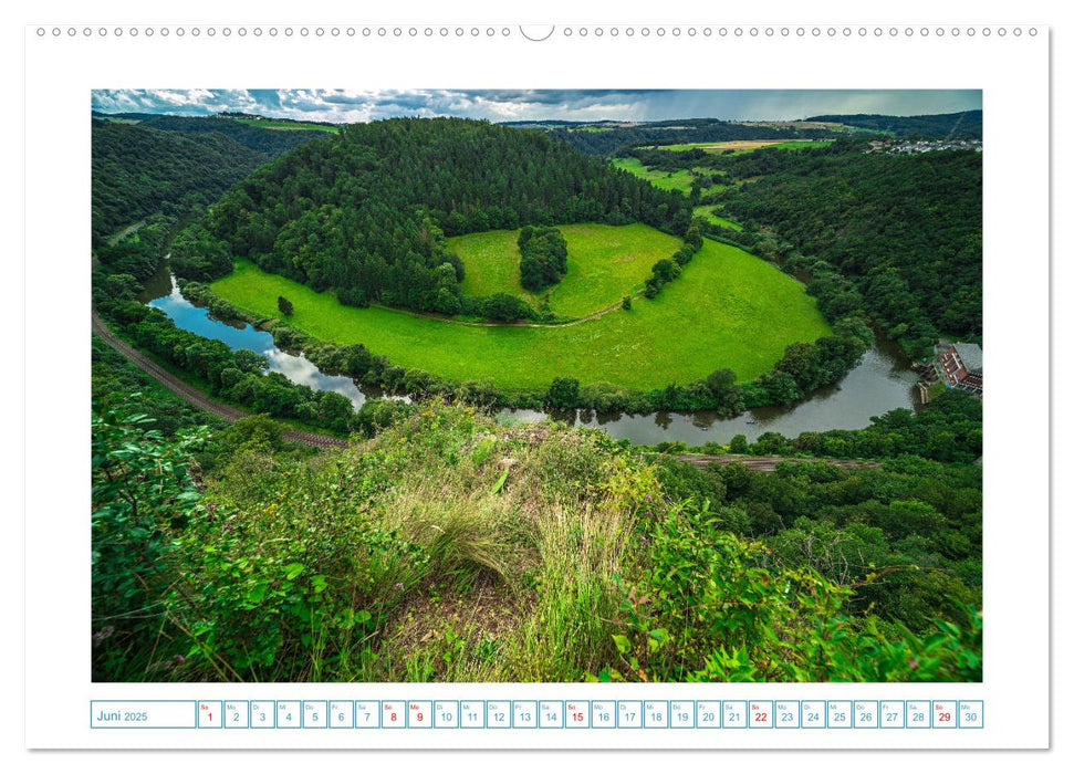 Naturwunder - Deutschlands Flussschleifen (CALVENDO Premium Wandkalender 2025)