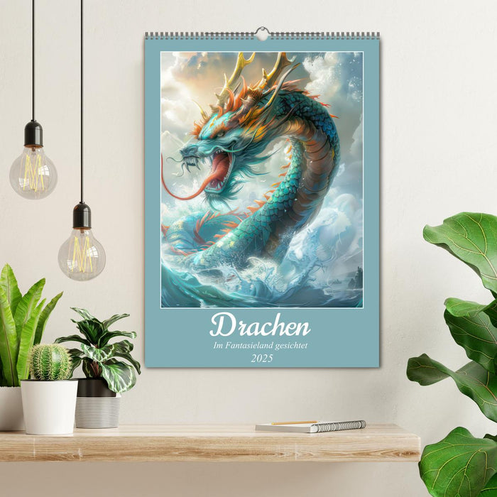 Drachen - Im Fantasieland gesichtet (CALVENDO Wandkalender 2025)