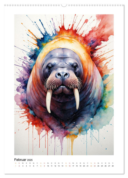 Fantastische Tierwelt: Farbenspiel und Eleganz (CALVENDO Wandkalender 2025)