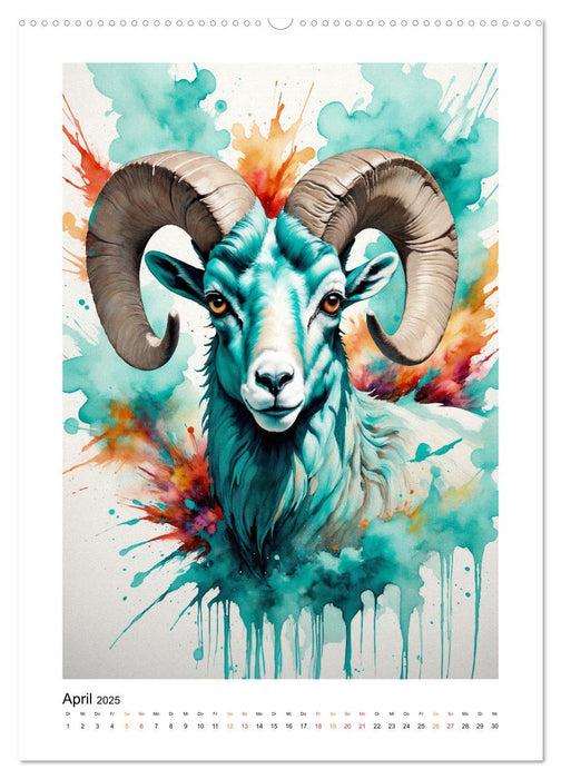 Fantastische Tierwelt: Farbenspiel und Eleganz (CALVENDO Premium Wandkalender 2025)
