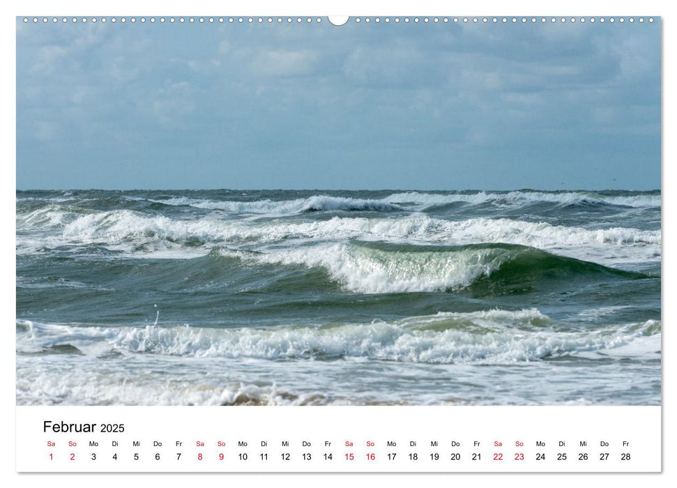 Naturschauspiel Wellen (CALVENDO Premium Wandkalender 2025)