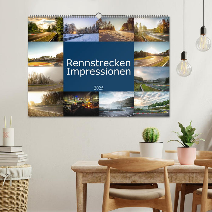 Rennstrecken Impressionen (CALVENDO Wandkalender 2025)