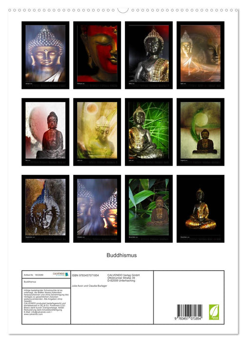 Buddhismus (CALVENDO Premium Wandkalender 2025)