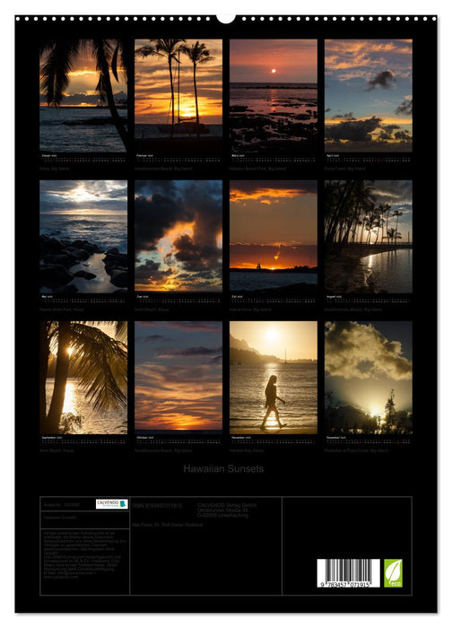 Hawaiian Sunsets (CALVENDO Premium Wandkalender 2025)