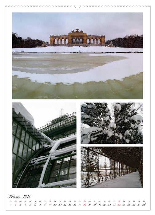 Schloss Schönbrunn im Wandel der Jahreszeiten (CALVENDO Premium Wandkalender 2025)