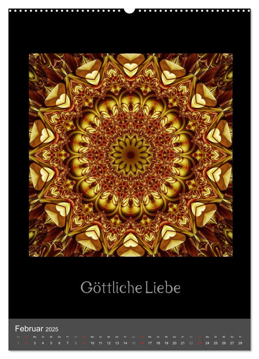 Mandala - Spiegel der Seele/CH-Version (CALVENDO Premium Wandkalender 2025)