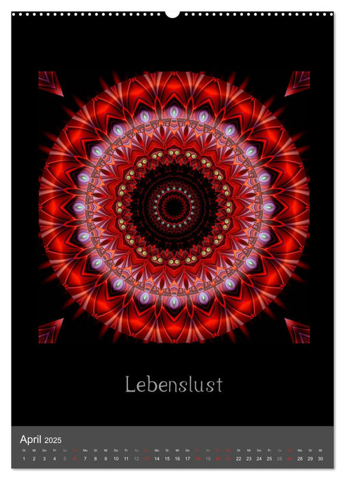 Mandala - Spiegel der Seele/CH-Version (CALVENDO Premium Wandkalender 2025)