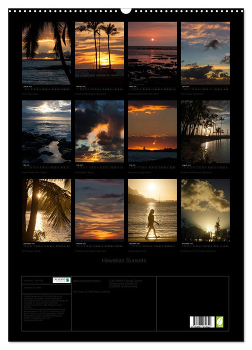 Hawaiian Sunsets (CALVENDO Wandkalender 2025)