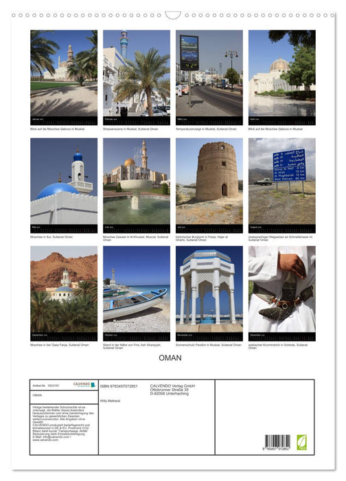 OMAN (CALVENDO Wandkalender 2025)