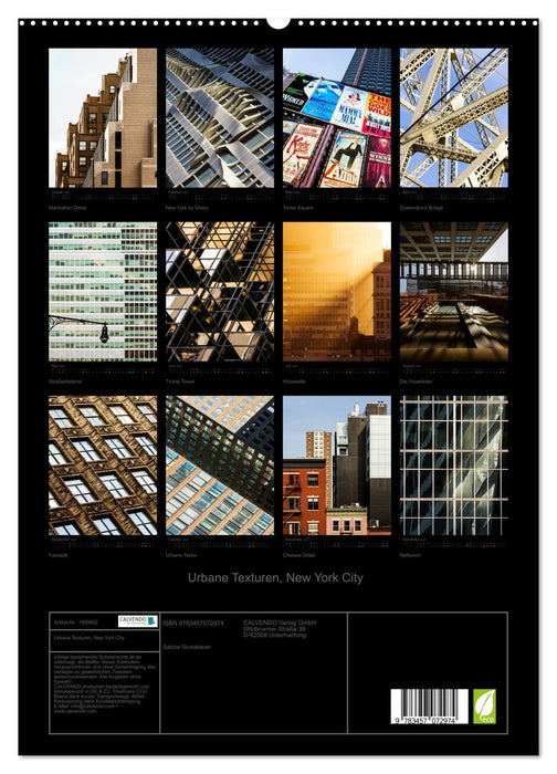 Urbane Texturen, New York City (CALVENDO Premium Wandkalender 2025)