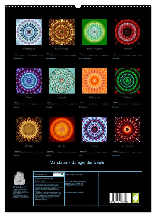 Mandalas - Spiegel der Seele (CALVENDO Premium Wandkalender 2025)