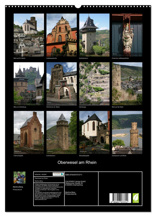 Oberwesel am Rhein (CALVENDO Premium Wandkalender 2025)