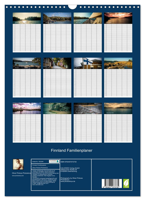 Finnland Familienplaner (CALVENDO Wandkalender 2025)