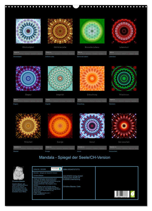 Mandala - Spiegel der Seele/CH-Version (CALVENDO Wandkalender 2025)