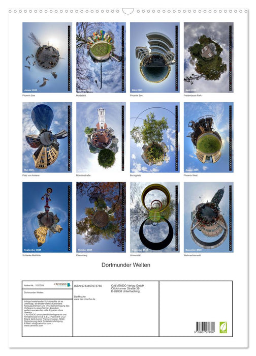 Dortmunder Welten (CALVENDO Wandkalender 2025)