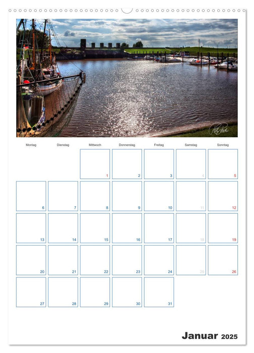 Friesland - Nordseebad Dangast (CALVENDO Premium Wandkalender 2025)