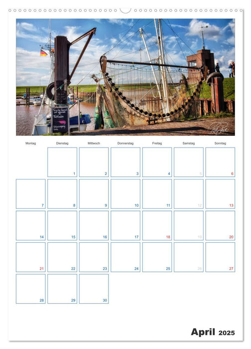 Friesland - Nordseebad Dangast (CALVENDO Premium Wandkalender 2025)