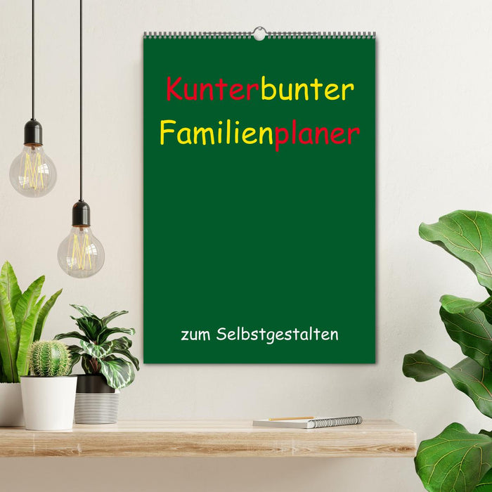 Kunterbunter Familienplaner (CALVENDO Wandkalender 2025)