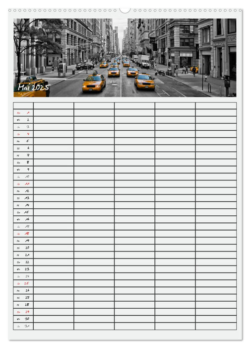NEW YORK CITY Teamplaner (CALVENDO Premium Wandkalender 2025)
