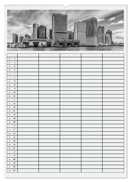 NEW YORK CITY Teamplaner (CALVENDO Premium Wandkalender 2025)