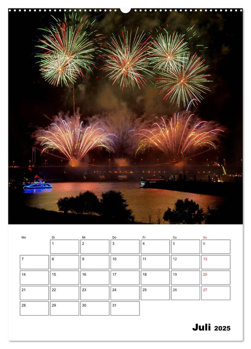 Feuerwerke Terminplaner (CALVENDO Premium Wandkalender 2025)