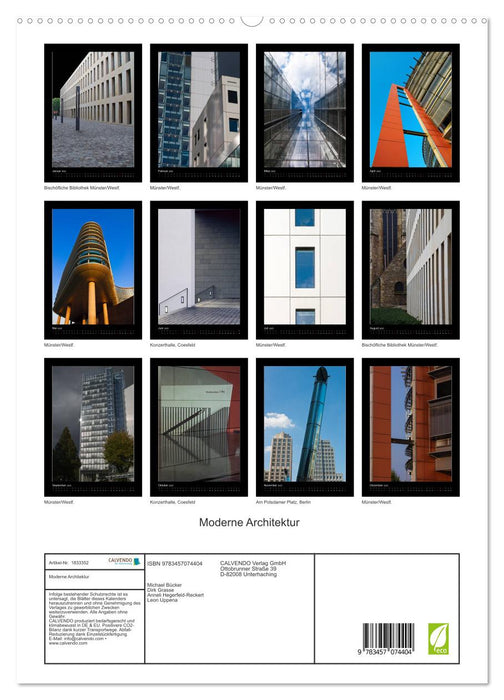 Moderne Architektur (CALVENDO Premium Wandkalender 2025)