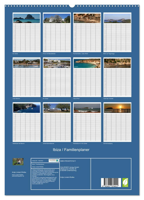 Ibiza / Familienplaner (CALVENDO Premium Wandkalender 2025)