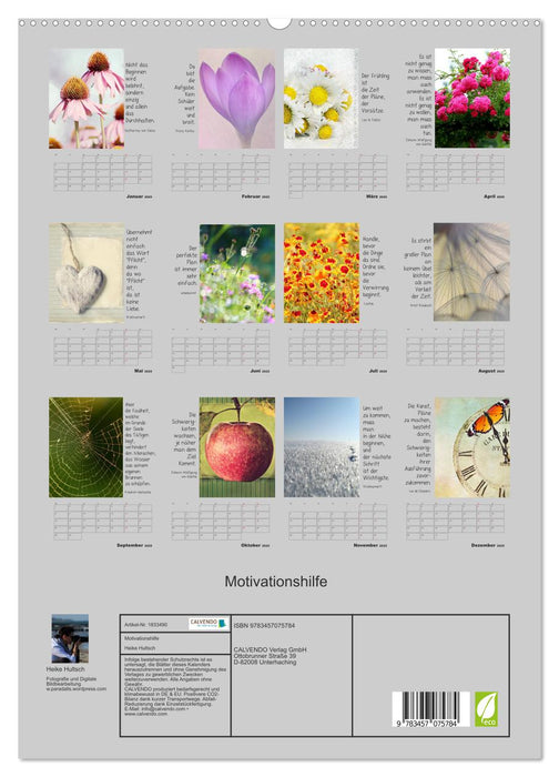 Motivationshilfe (CALVENDO Premium Wandkalender 2025)