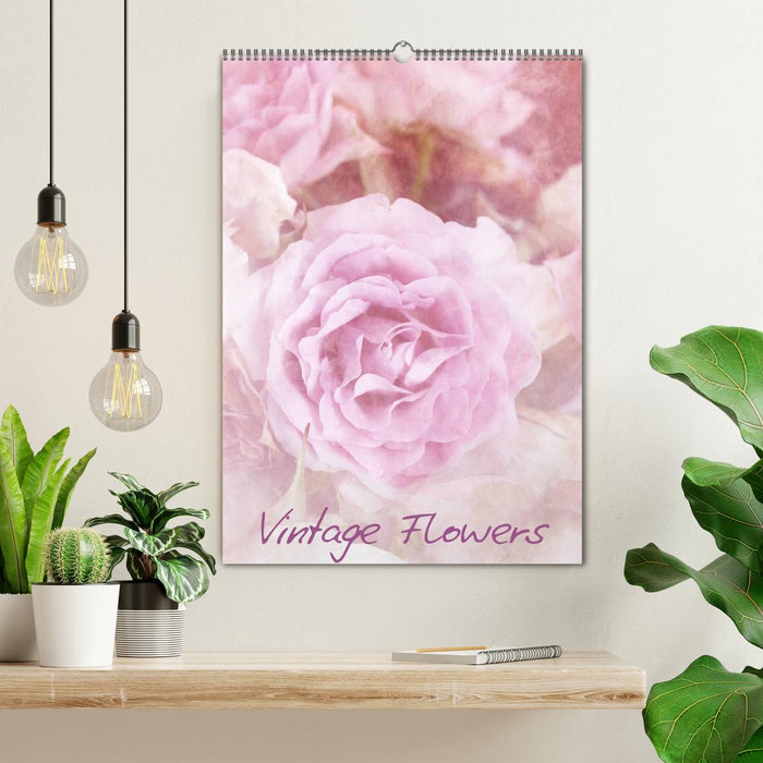 Vintage Flowers (CALVENDO Wandkalender 2025)