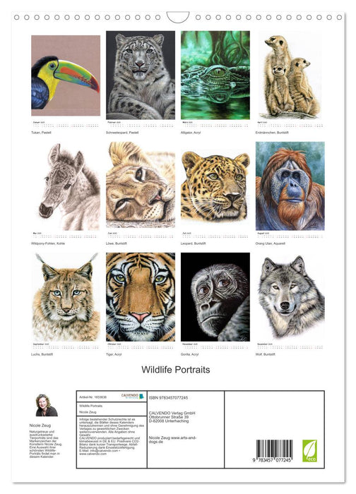 Wildlife Portraits (CALVENDO Wandkalender 2025)