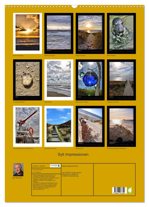 Sylt Impressionen (CALVENDO Wandkalender 2025)