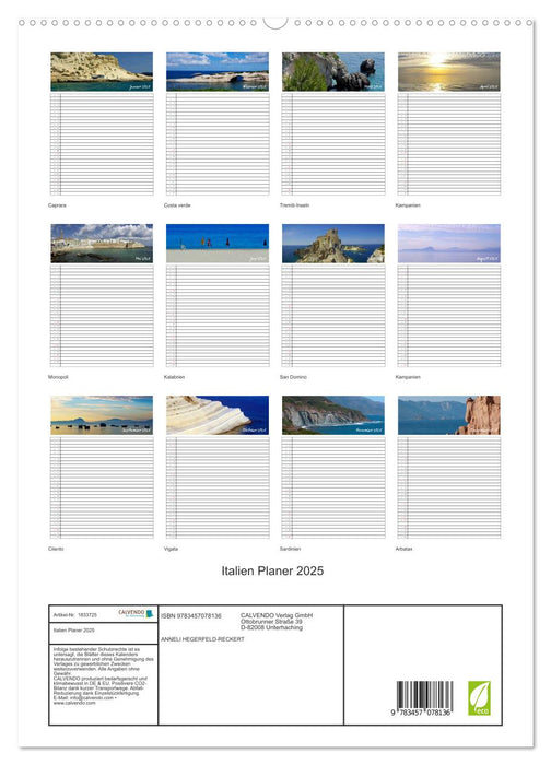 Italien Planer 2025 (CALVENDO Premium Wandkalender 2025)