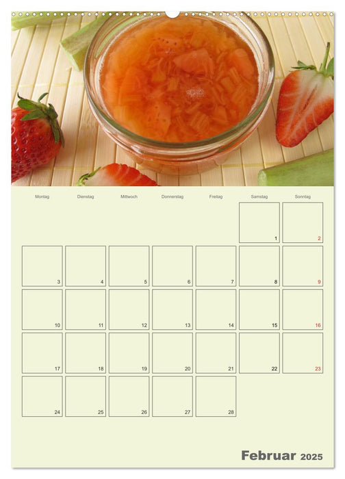 Frisch und fruchtig - Gelees und Konfitüren (CALVENDO Premium Wandkalender 2025)