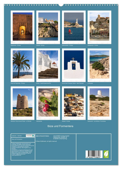 Ibiza und Formentera (CALVENDO Premium Wandkalender 2025)