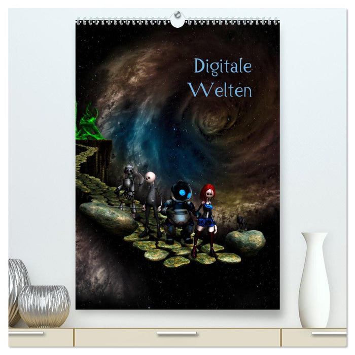 Digitale Welten (CALVENDO Premium Wandkalender 2025)
