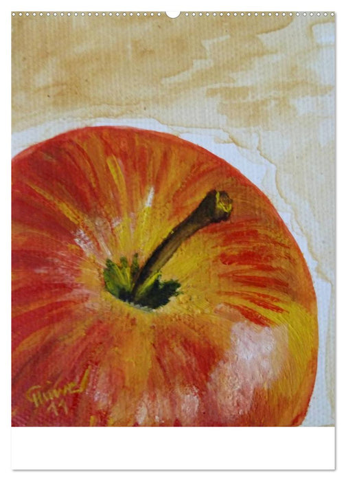 Obst in Aquarell, Vitamine an jedem Tag (CALVENDO Wandkalender 2025)