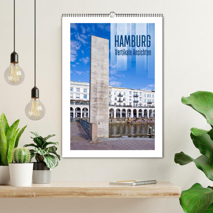 HAMBURG Vertikale Ansichten (CALVENDO Wandkalender 2025)