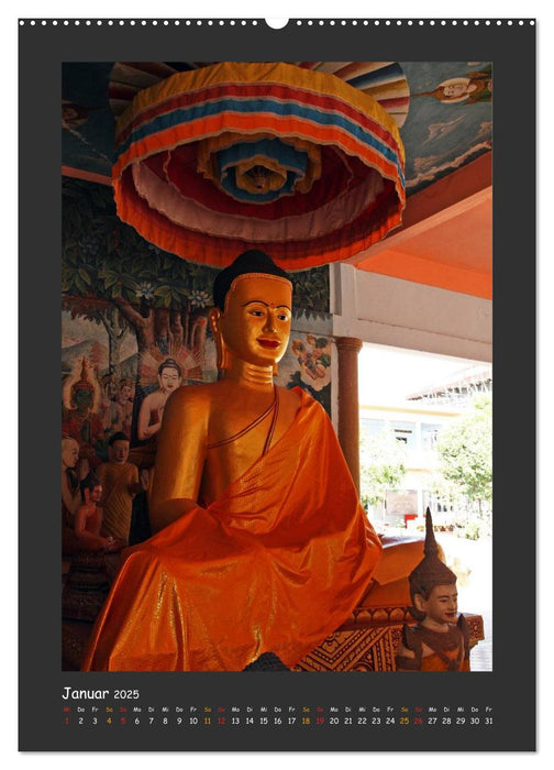 Buddha in Asien (CALVENDO Wandkalender 2025)