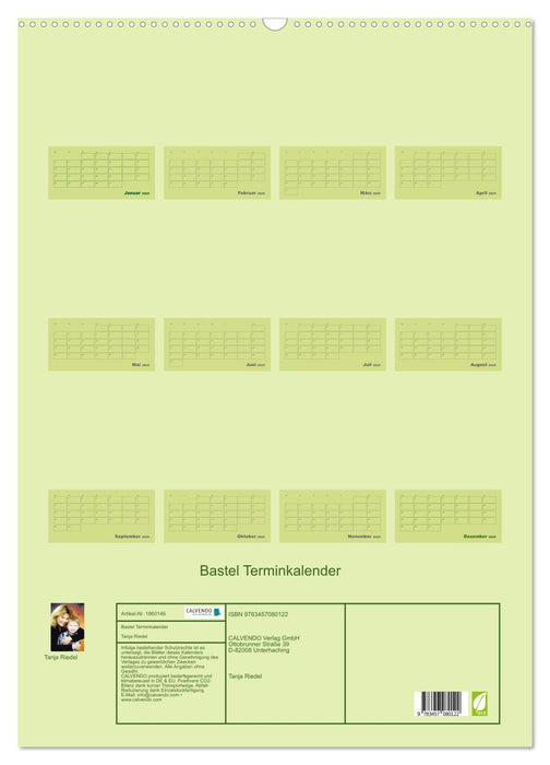 Bastel Terminkalender (CALVENDO Wandkalender 2025)