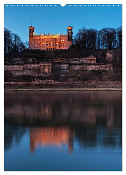 Dresden bei Nacht (CALVENDO Premium Wandkalender 2025)