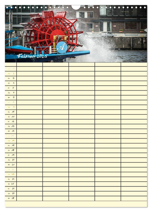 Hamburg Familienplaner (CALVENDO Wandkalender 2025)