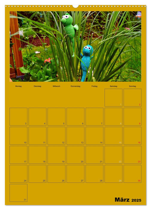 Welt der Häckelfiguren (CALVENDO Premium Wandkalender 2025)