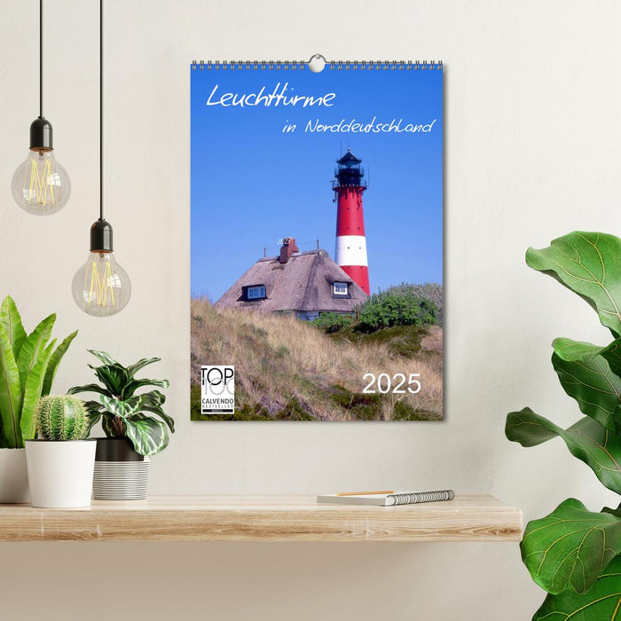 Leuchttürme in Norddeutschland (CALVENDO Wandkalender 2025)