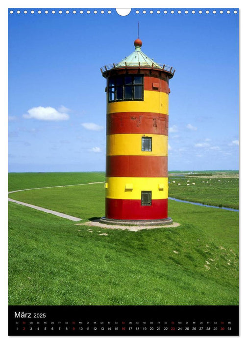 Leuchttürme in Norddeutschland (CALVENDO Wandkalender 2025)