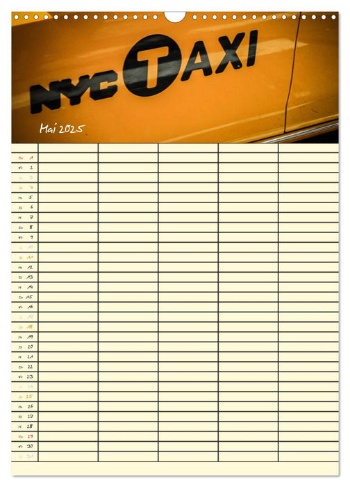 New York Familienplaner (CALVENDO Wandkalender 2025)