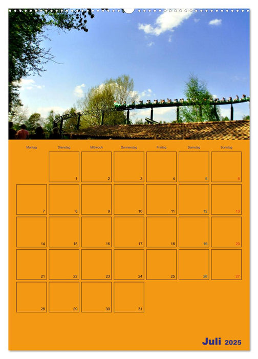 Freizeitparkmomente / Planer (CALVENDO Premium Wandkalender 2025)